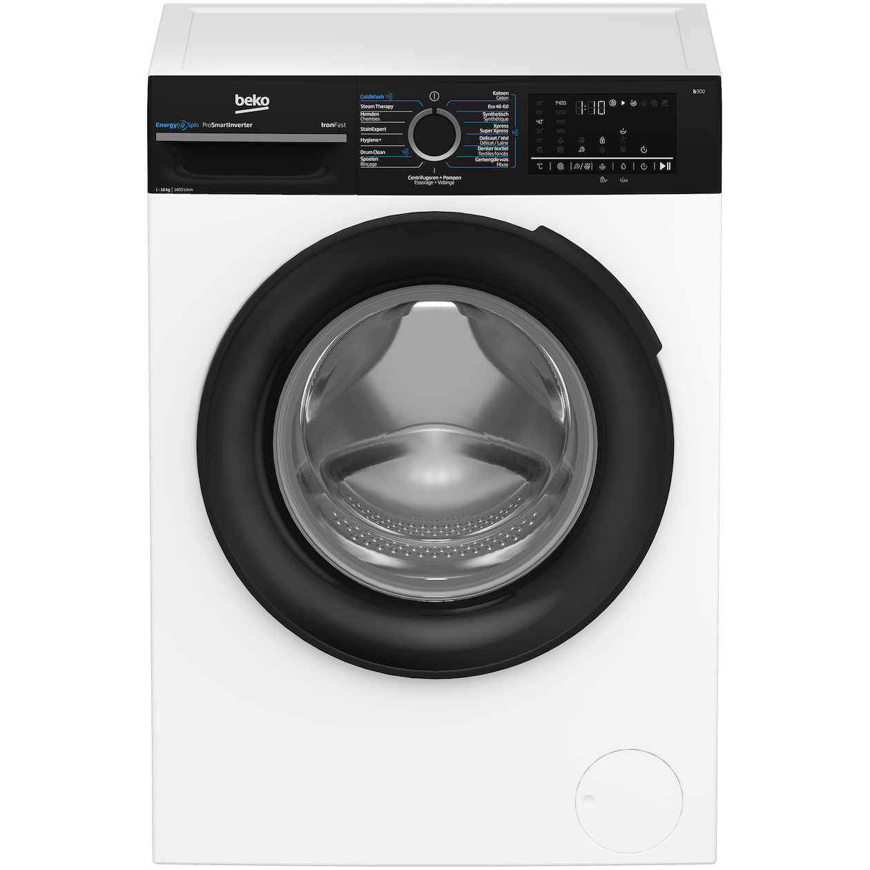 Beko BM3WFU41041B EnergySpin Wasmachine Zwart