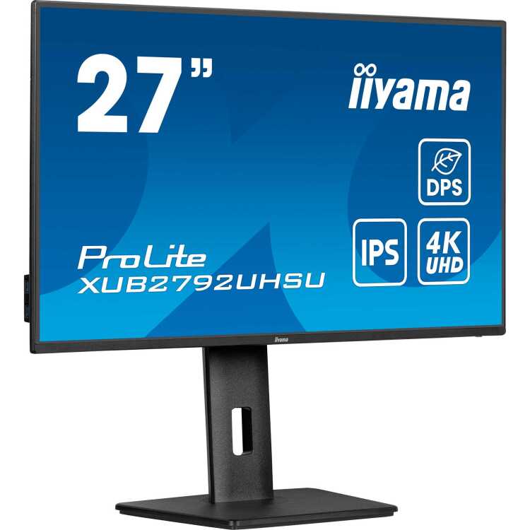 iiyama ProLite XUB2792UHSU-B6 ledmonitor HDMI x1 (v.2.0) DisplayPort x1 (v.1.2) USBAudio