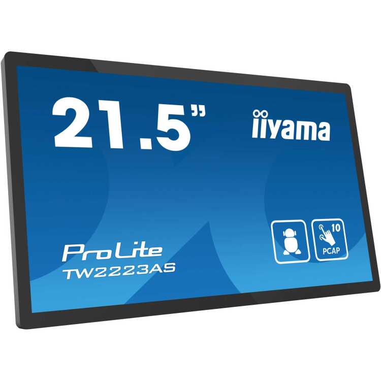 iiyama ProLite TW2223AS-B2 public display Touch, HDMI, Audio, USB, LAN, Android, Bluetooth