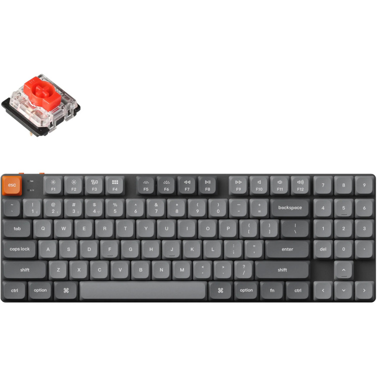 Keychron K13 Max-H1 toetsenbord 80%, RGB leds, Low-profile double-shot PBT, hot swap, 2.4GHz | Bluetooth 5.1 | USB-C