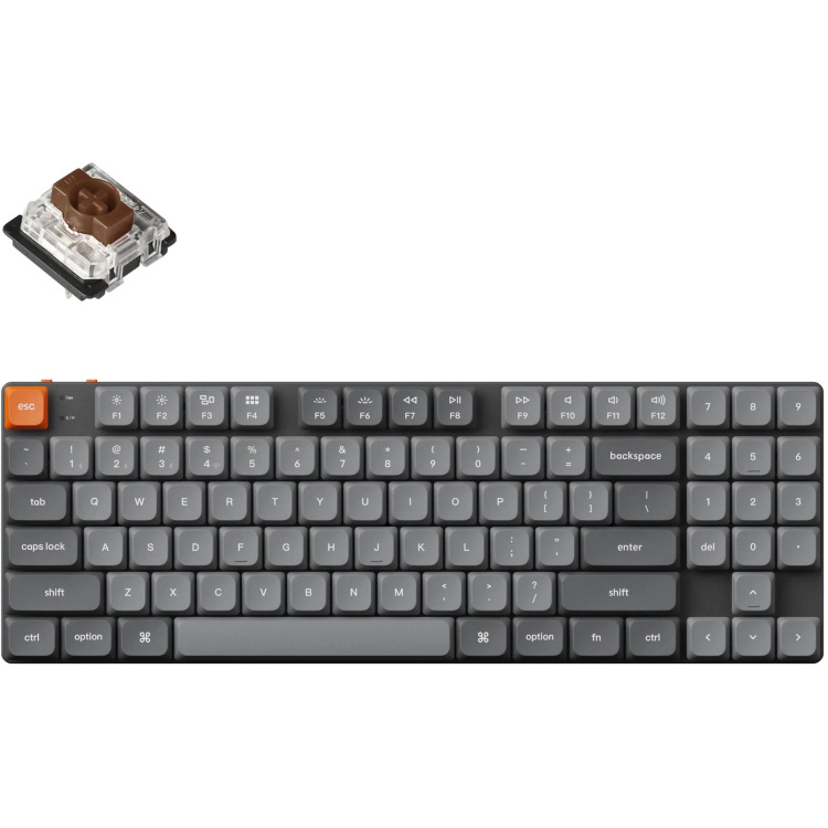 Keychron K13 Max-H3 toetsenbord 80%, RGB leds, Low-profile double-shot PBT, hot swap, 2.4GHz | Bluetooth 5.1 | USB-C