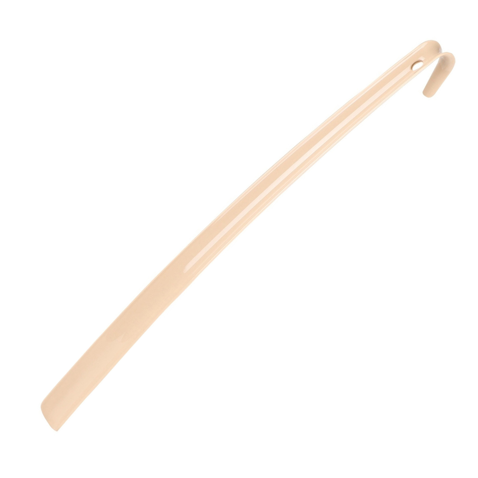 Schoenlepel - lang - kunststof - beige - 60 cm - schoentrekker -