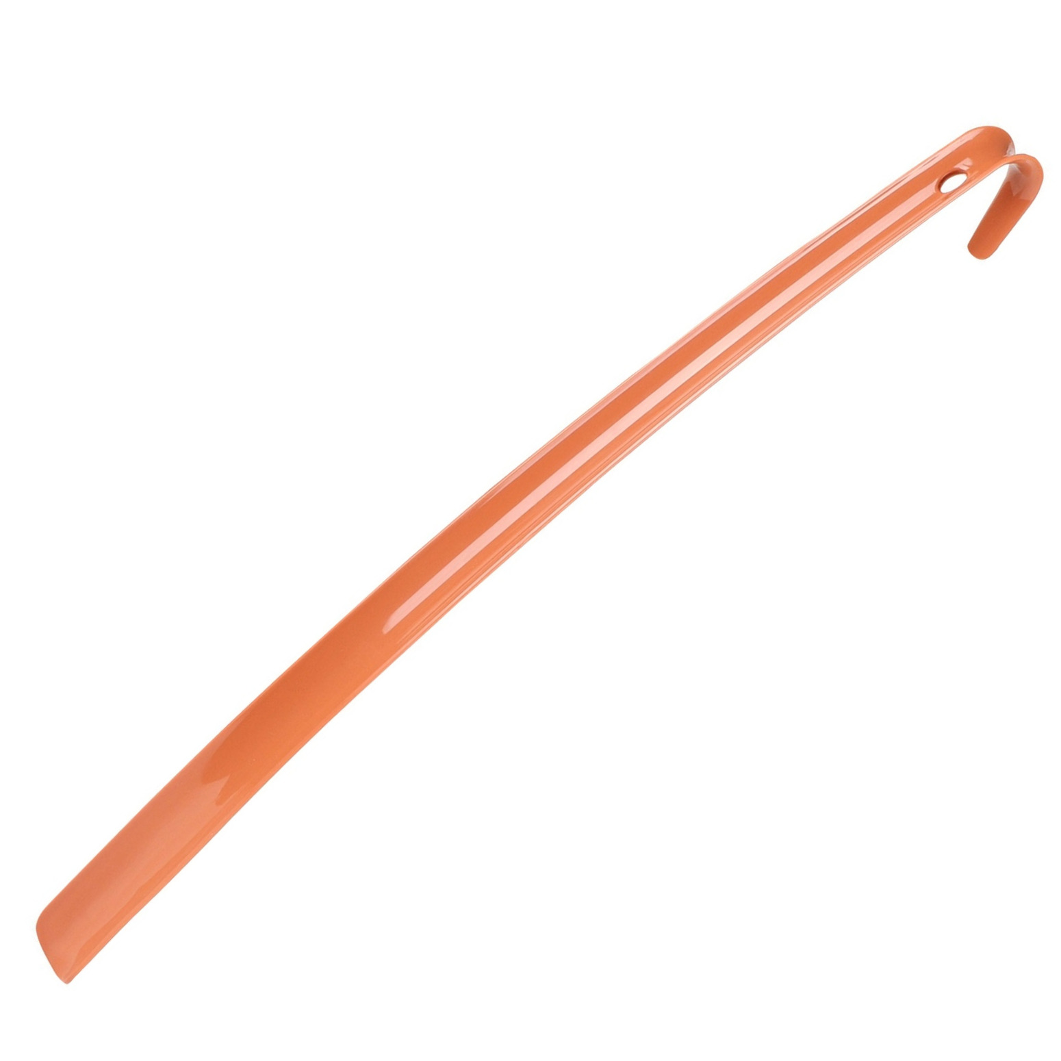 Schoenlepel - lang - kunststof - terracotta - 60 cm - schoentrekker -