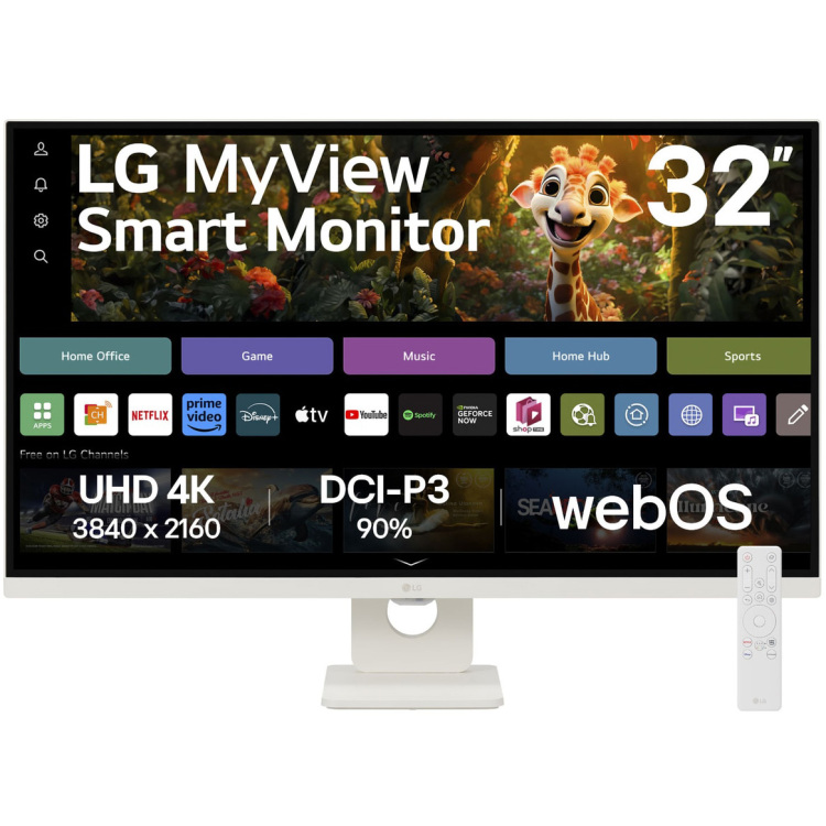LG MyView Smart 32SR73U-W ledmonitor HDMI, USB-C, Bluetooth, webOS