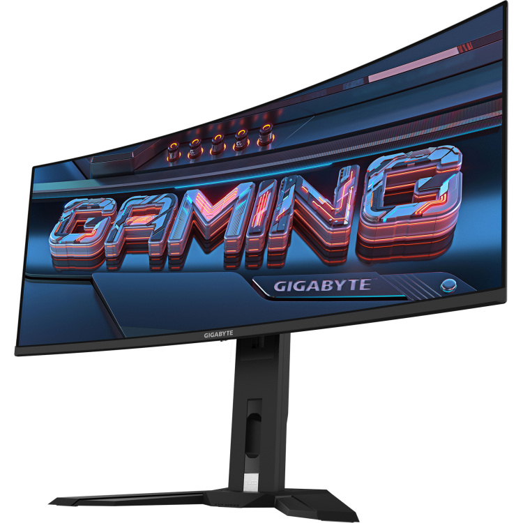 GIGABYTE MO34WQC2 OLED gaming monitor 2x HDMI, DisplayPort, 2x USB-A, USB-B, USB-C, KVM, 240 Hz