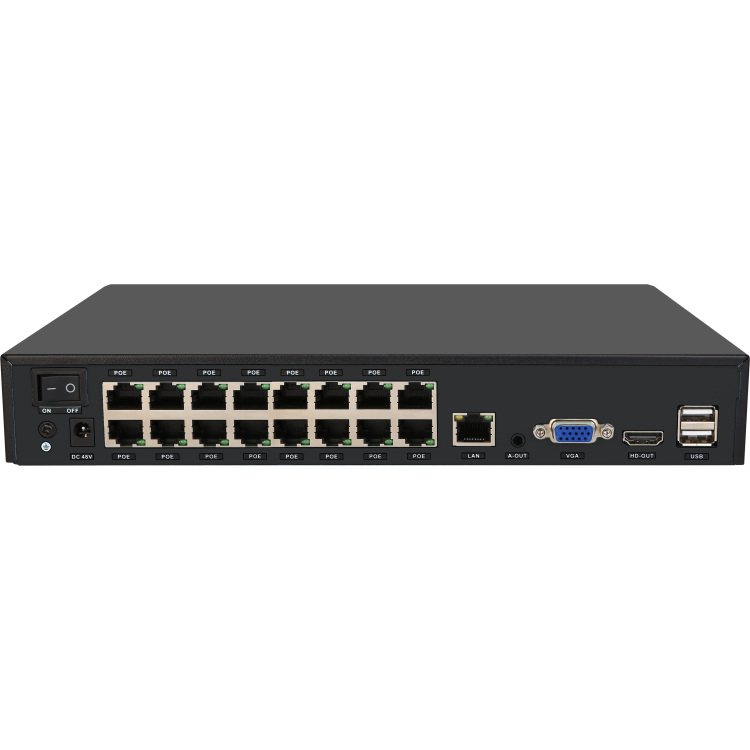 Foscam FNA216HE netwerk video recorder 16-kanaals, 4K/8MP, PoE