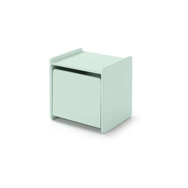 Vipack nachtkastje Kiddy - 1 deur - mintgroen - Leen Bakker