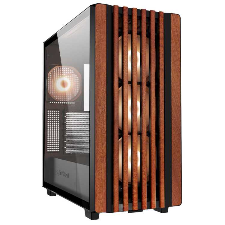 Sharkoon Rebel C70G RGB tower behuizing 2x USB-A | 1x USB-C | RGB | Tempered Glass