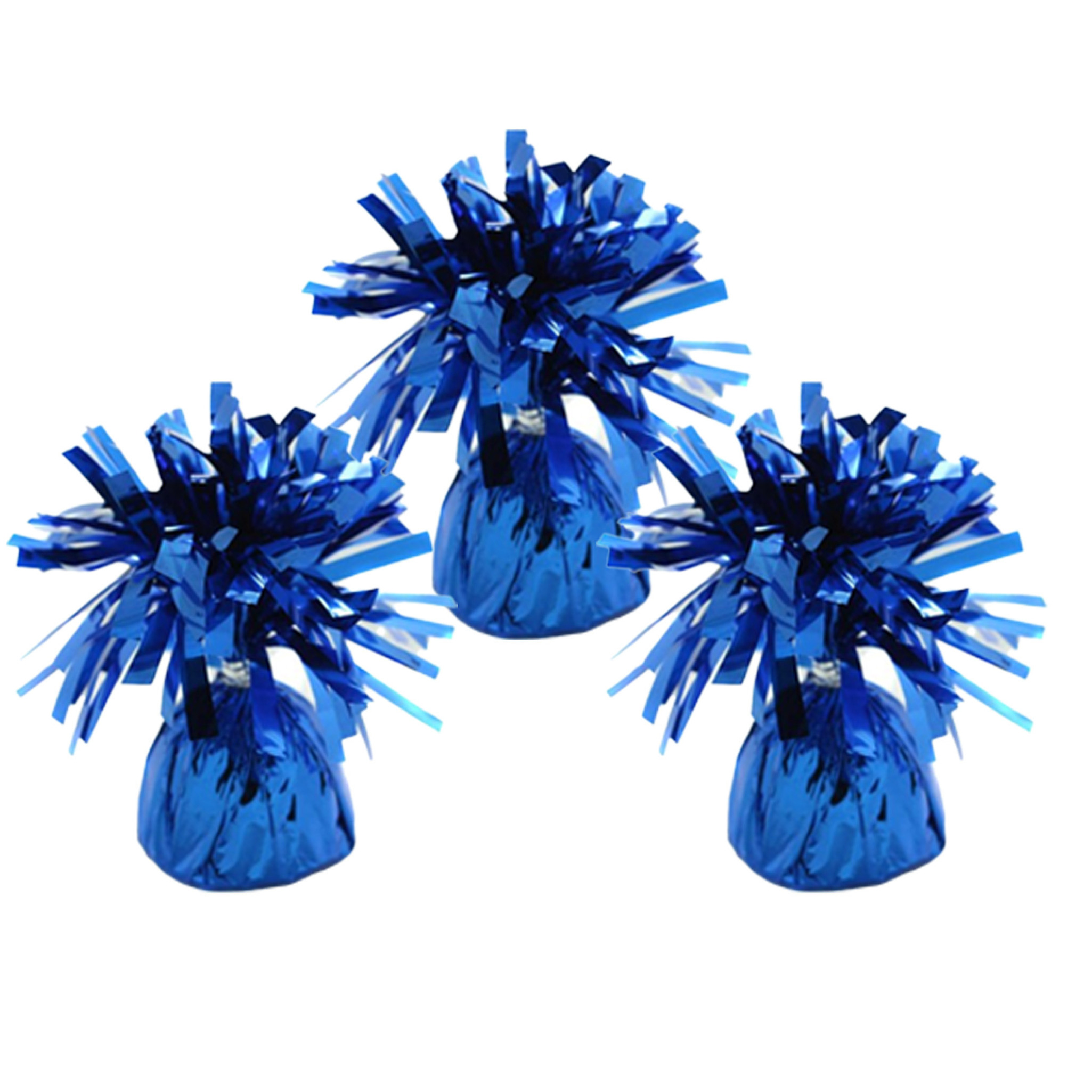 Ballon gewichtjes - 6x - blauw - 170 gram - gewichtjes voor helium ballontrosjes -