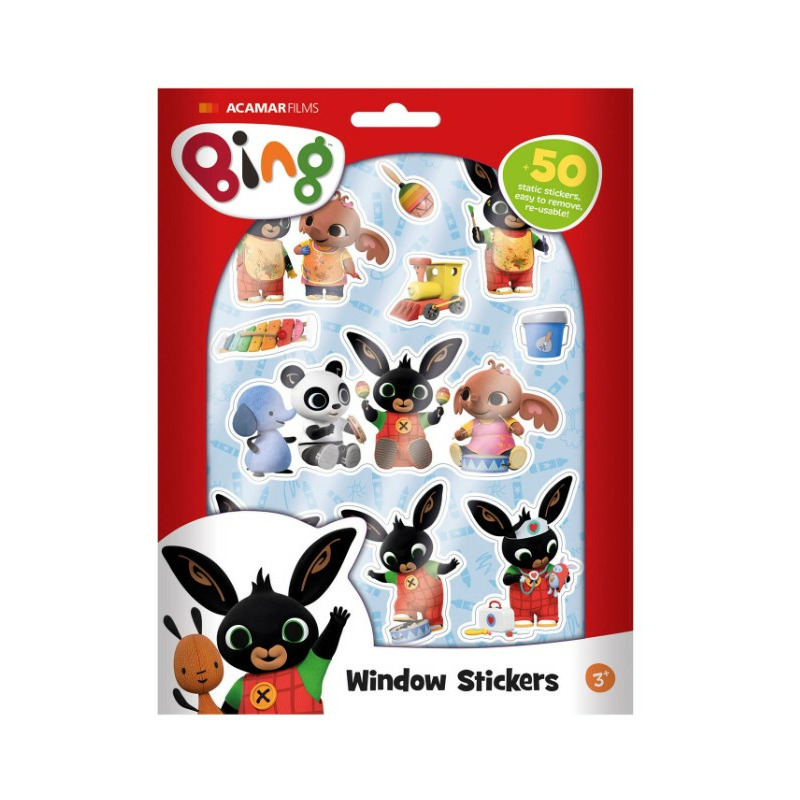 Auto raamstickers - 45 stuks - Bing - voor kinderen -