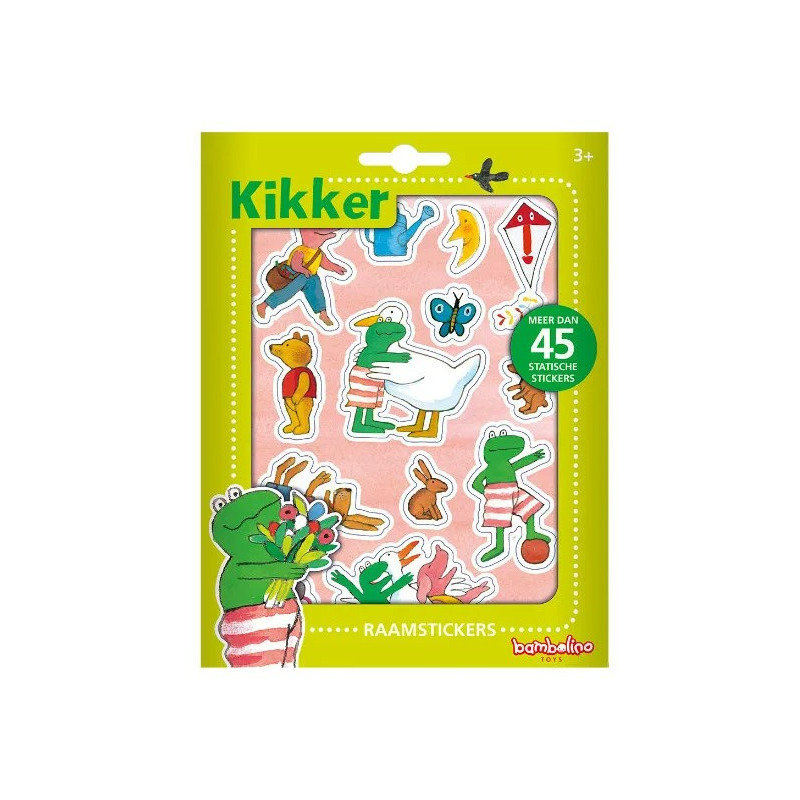 Auto raamstickers - 45 stuks - Kikker en zijn vrienden - voor kinderen -