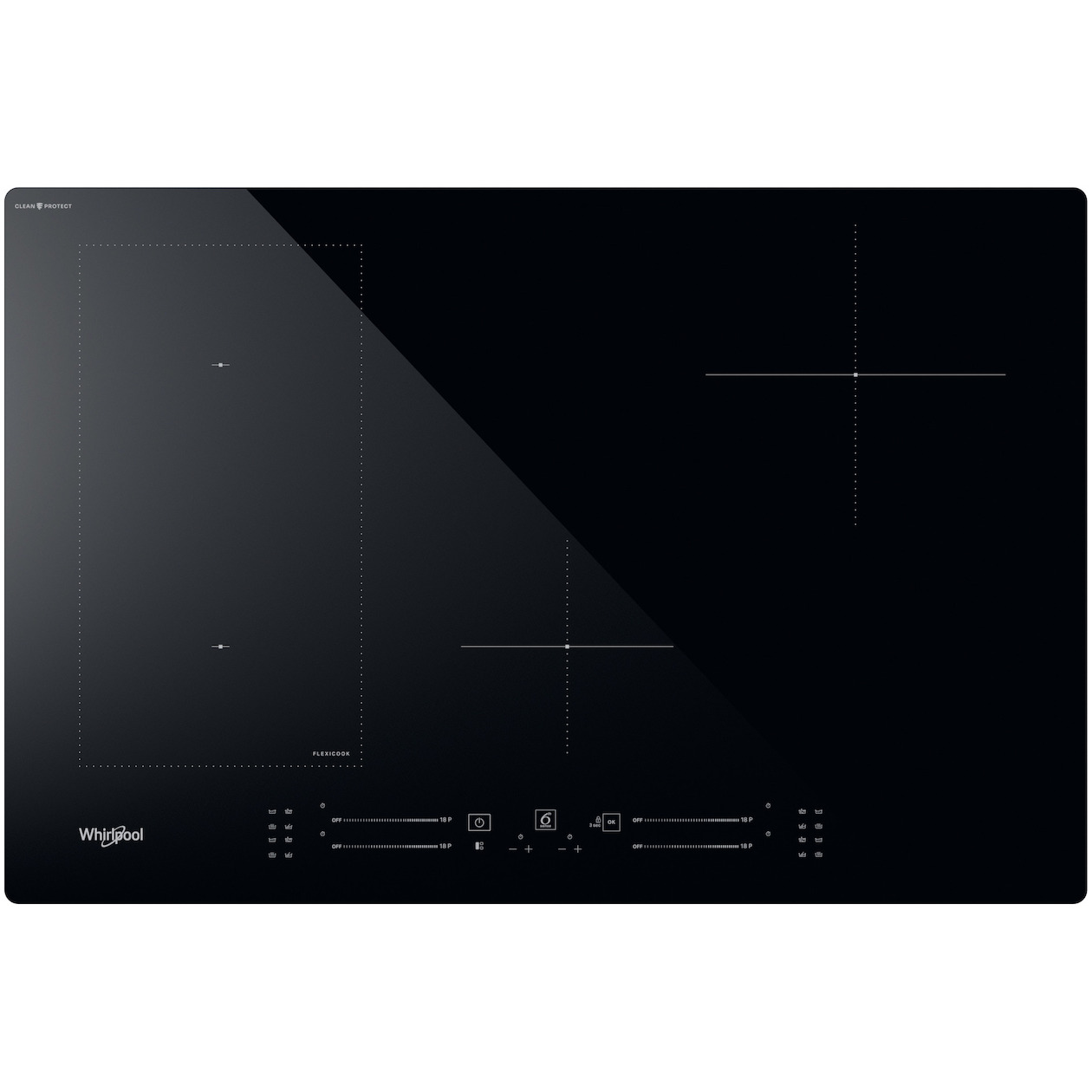 Whirlpool WL S6277 CPNE Inductie inbouwkookplaat Zwart