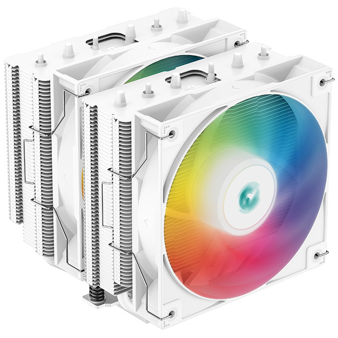 DeepCool AG620 WH ARGB cpu-koeler 4-pin PWM, RGB led