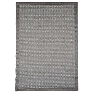 Floorita binnen/buitenvloerkleed Chrome - grijs - 160x230 cm - Leen Bakker