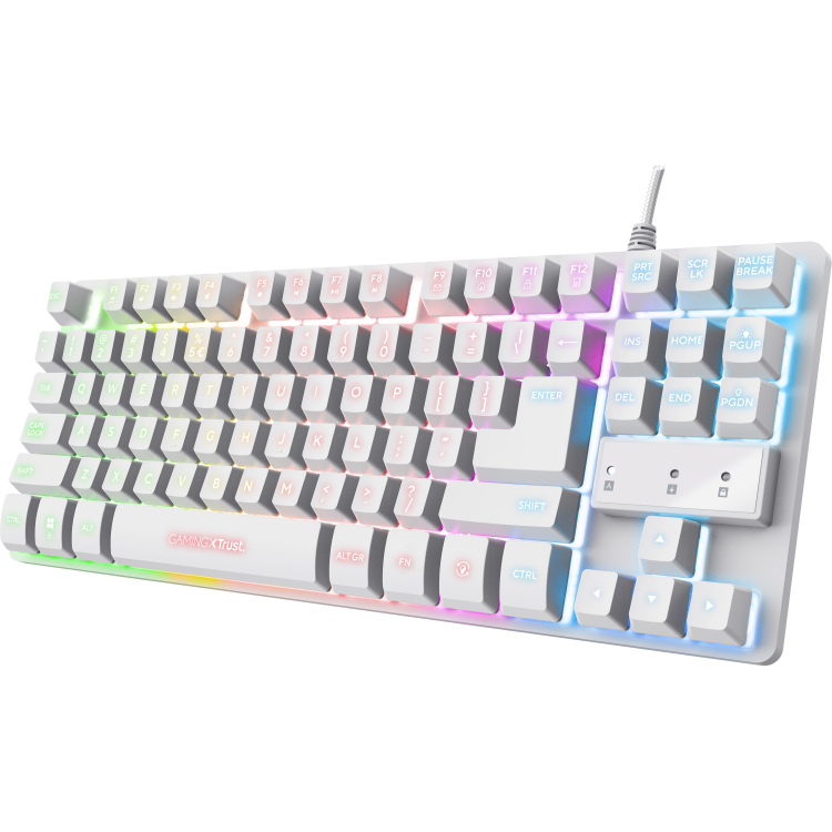 Trust GXT 833W Thado gaming toetsenbord TKL, RGB