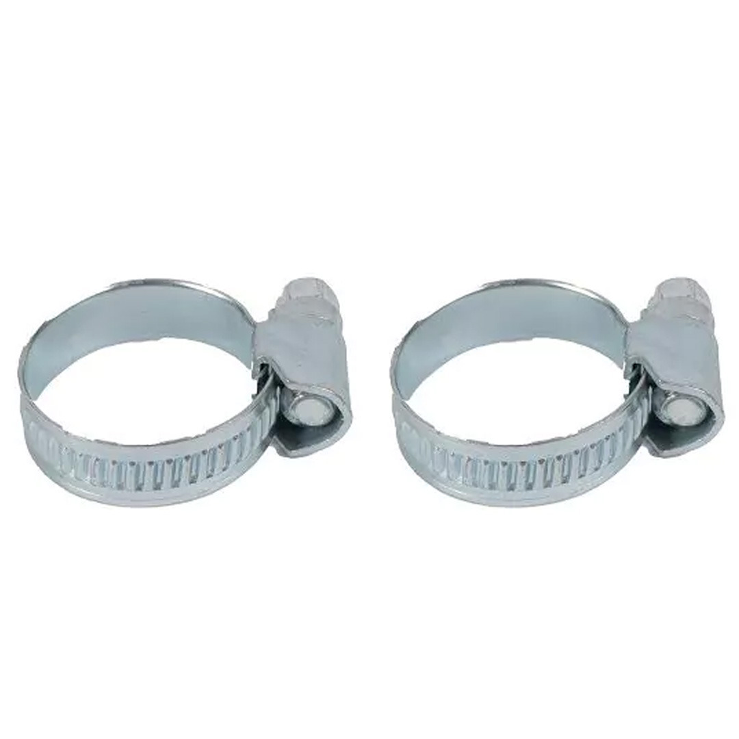 Slangklemmen - 2x - verzinkt staal - 16-25mm - slangen vastzetten/afklemmen -
