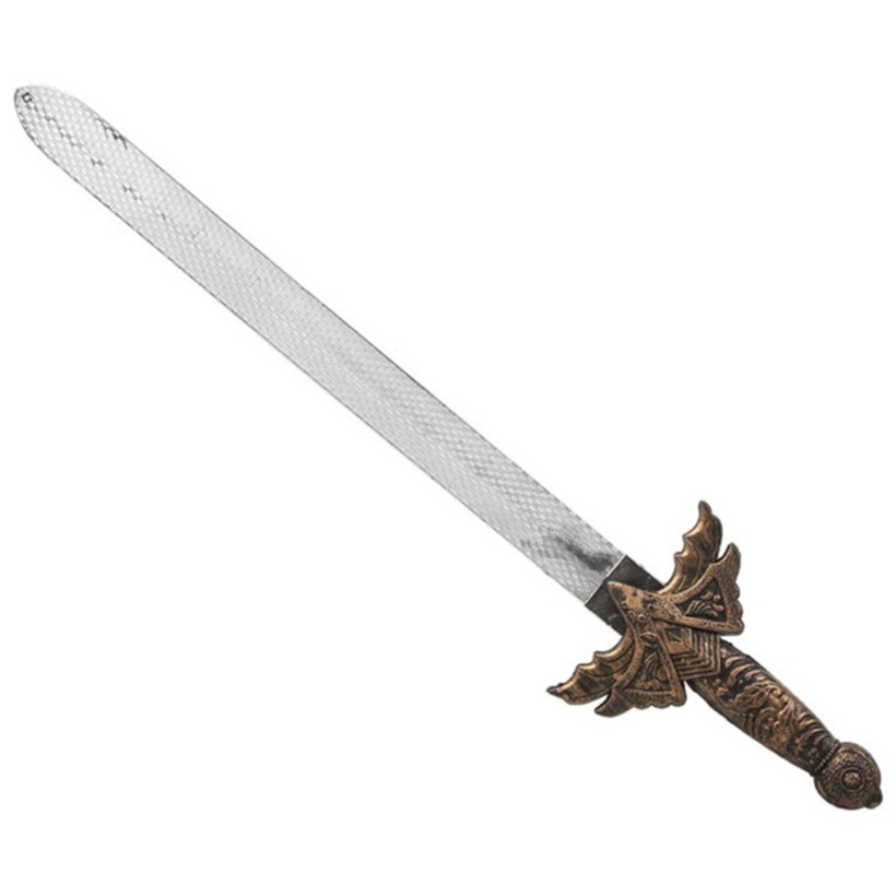 Zwaard van Krijger/ridder/viking - verkleed speelgoed - 52 cm - kunststof - wapens - kind/adults -