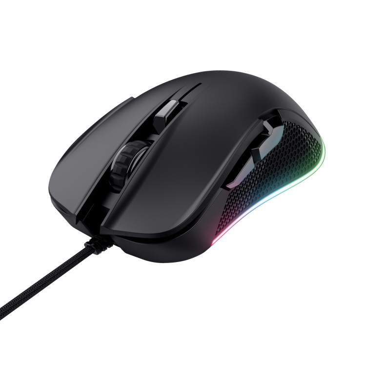 Trust GXT 922 Ybar ECO gaming muis gaming muis RGB | 200 - 7200 dpi