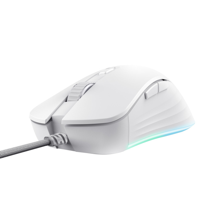 Trust GXT 924W Ybar+ gaming muis met hoogwaardige prestaties gaming muis RGB, 25.600 dpi