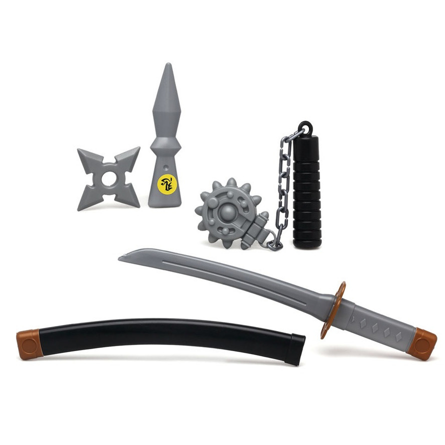 Ninja wapens set - verkleed speelgoed - 4 artikelen - kunststof - kinderen -