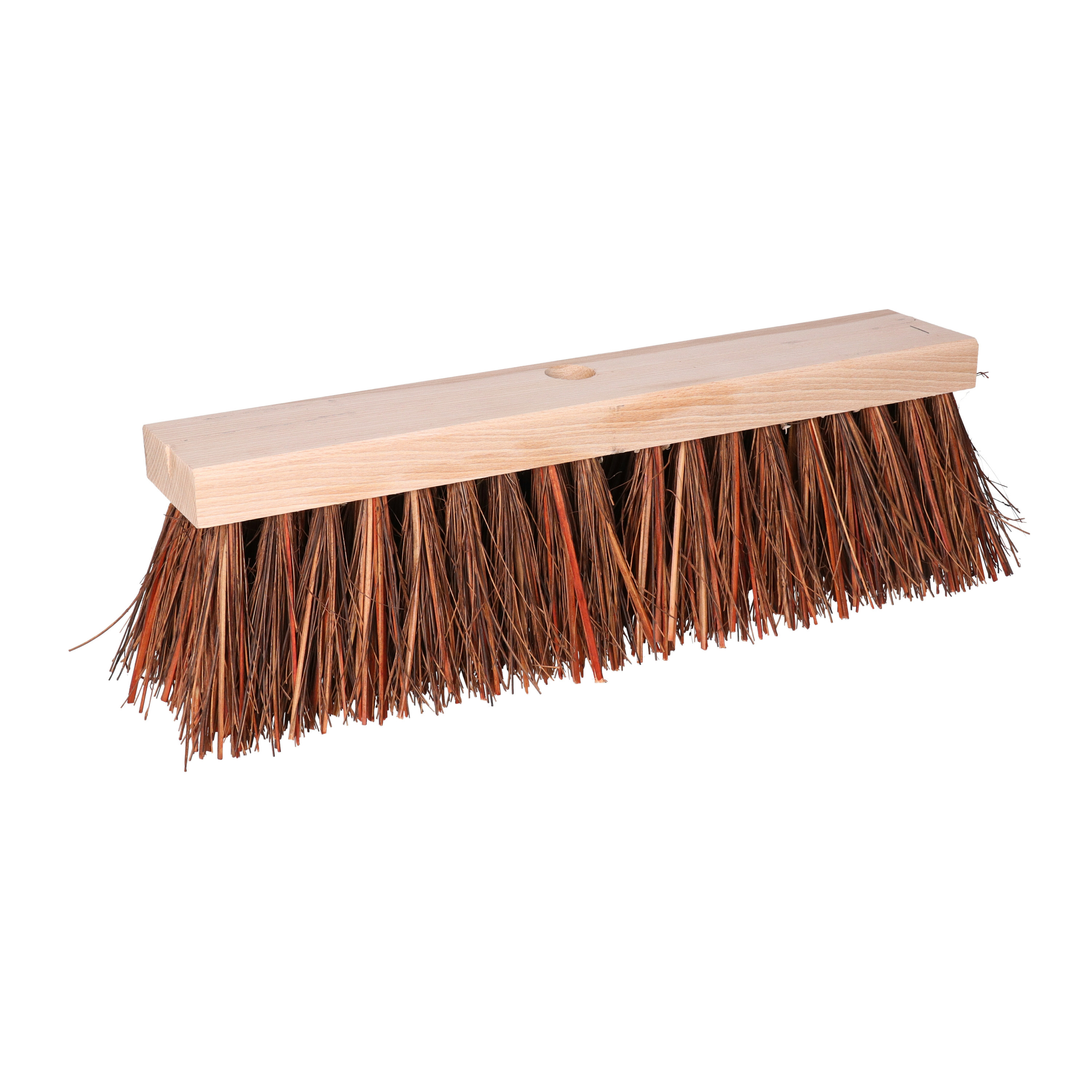 Bezem kop - Piassava - extra sterk - FSC hout - bruin - 40 cm - straatbezem - buitenbezem -