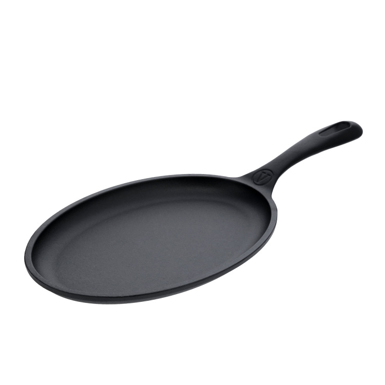 Victoria Fajita Skillet 24 x 17,5 cm, Seasoned bak-/braadpan Color packaging