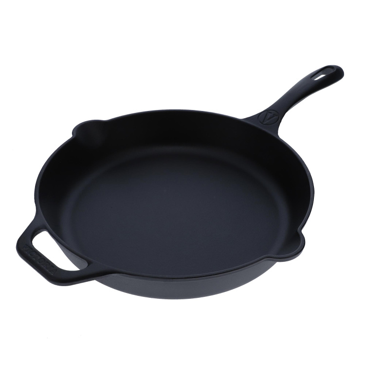 Victoria Skillet 30 cm, Seasoned bak-/braadpan Color packaging