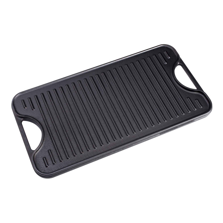 Victoria Omkeerbare Bakplaat 47 x 25 cm, Seasoned grillplaat Color packaging