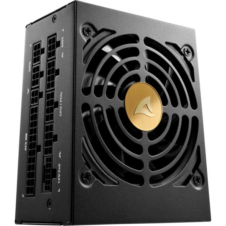 Sharkoon Rebel P20 SFX voeding 2x PCIe, 1x 12VHPWR, Kabelmanagement