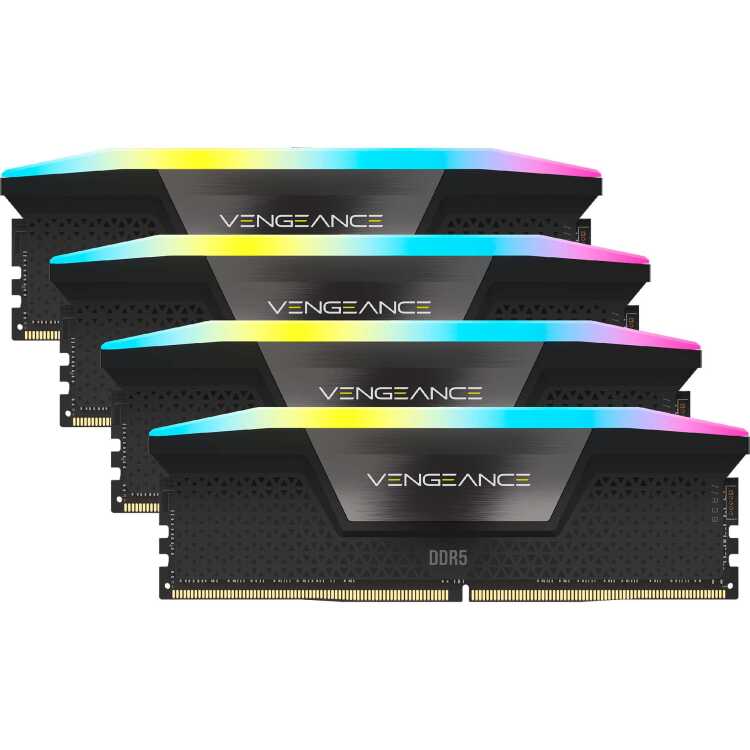Corsair 128 GB DDR5-5600 Quad-Kit werkgeheugen CMH128GX5M4B5600C40, Vengeance RGB, XMP