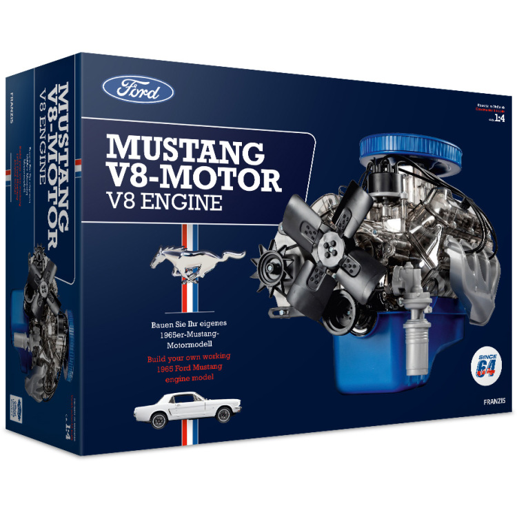 Franzis Ford Mustang V8-motor modelbouw Schaal 1:4