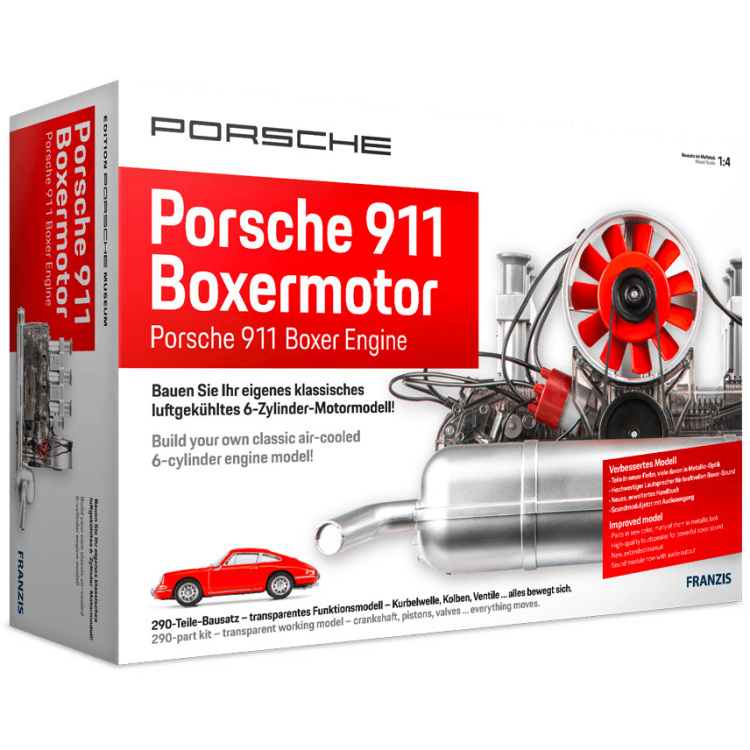 Franzis Porsche 911 Boxermotor modelbouw Schaal 1:4