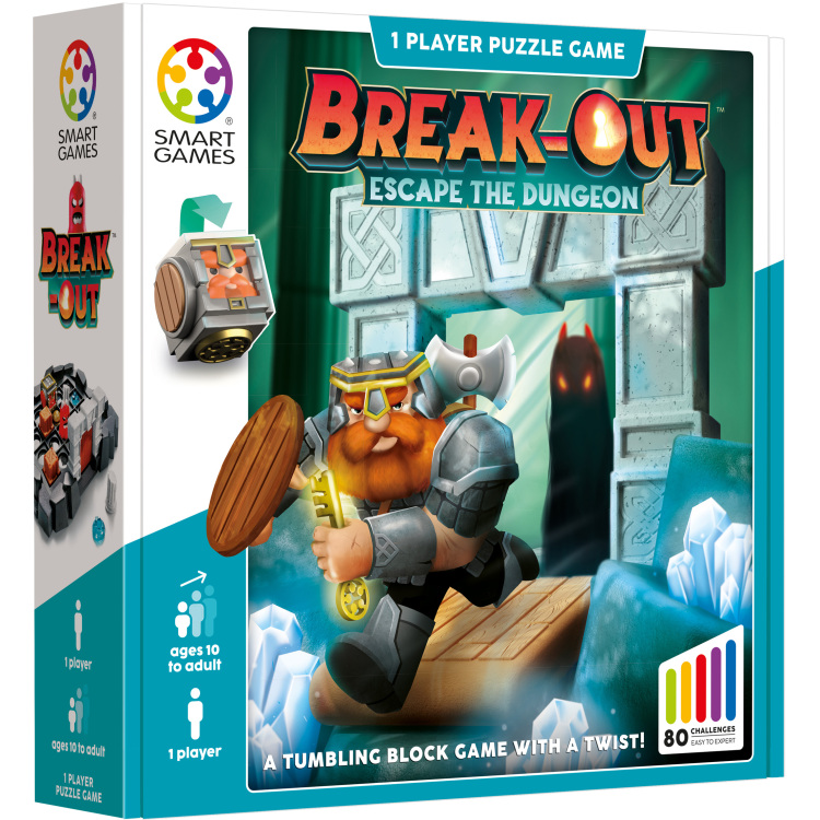 SmartGames Break-Out leerspel Engels, 1 speler, Vanaf 10 jaar, 80 opdrachten