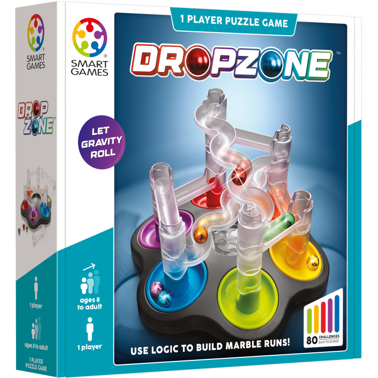 SmartGames Dropzone leerspel Nederlands, 1 speler, Vanaf 8 jaar, 80 opdrachten