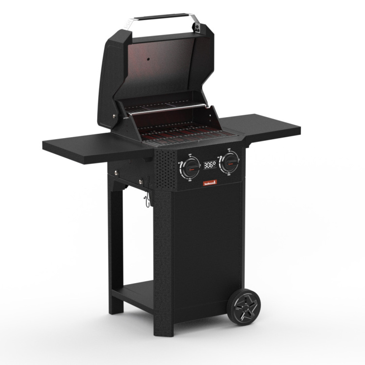 Barbecook E-Luca elektrische barbecue met inklapbare zijtafels barbecue