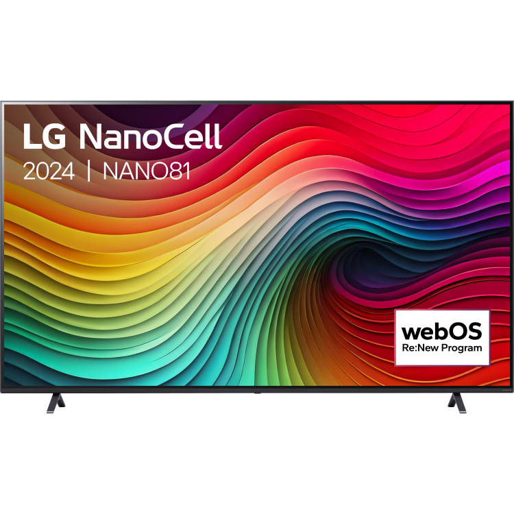 LG 55NANO82T6B led-tv 3x HDMI, 2x USB-A, Optisch, CI, Bluetooth, LAN, WLAN, HDR10