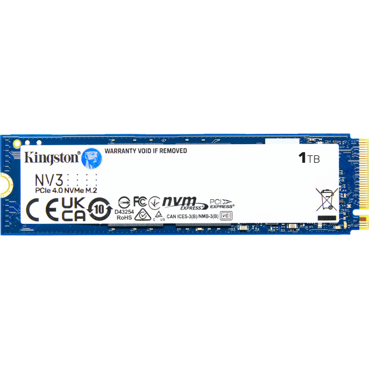 Kingston NV3 1 TB ssd SNV3S/1000G, PCIe 4.0 x4, NVMe, M.2 2280