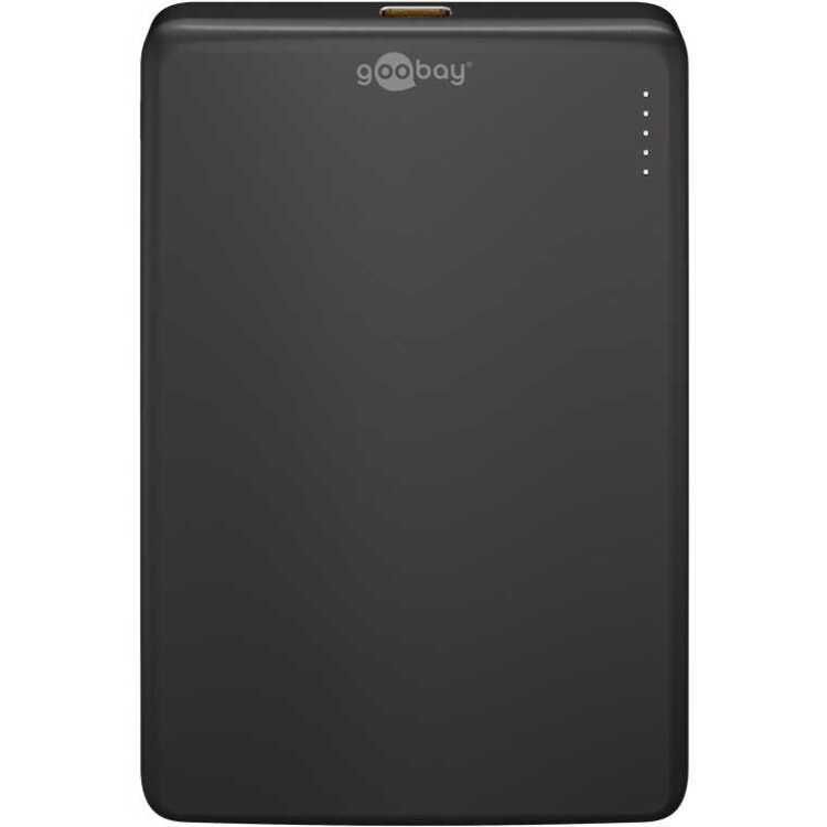 goobay Magnetische draadloze powerbank 5.000 mAh powerbank 1x USB-C + Draadloos opladen, Power Delivery