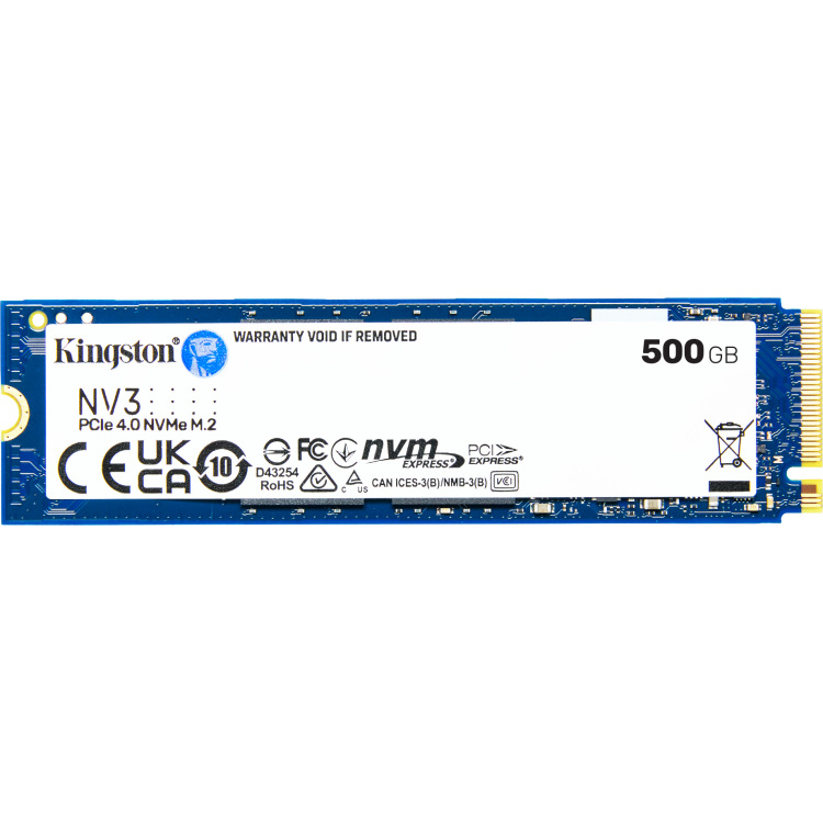 Kingston NV3 500 GB ssd SNV3S/500G, PCIe 4.0 x4, NVMe, M.2 2280