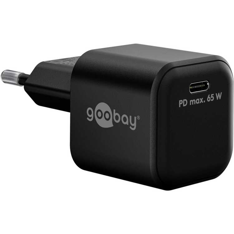 goobay USB-C PD GaN snellader Nano (65 W) oplader 1x USB-C, Power Delivery 3.0