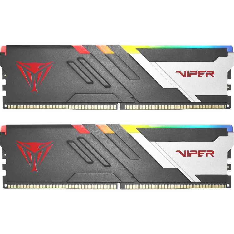 Patriot 64 GB DDR5-6000 (2x 32 GB) Dual-Kit werkgeheugen PVVR564G600C30K, Viper Venom RGB, INTEL XMP, AMD EXPO)