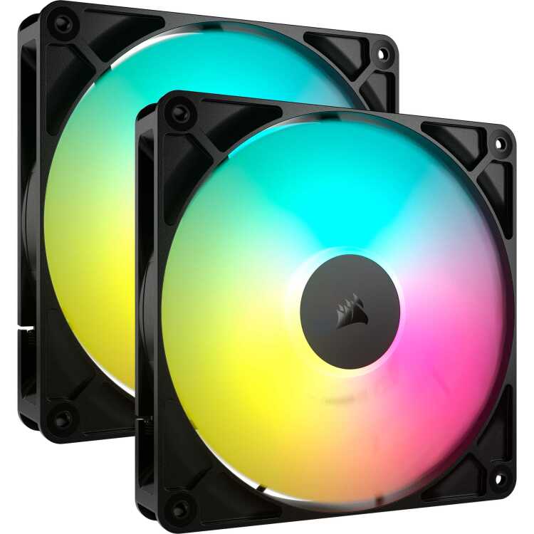 Corsair RS140 ARGB case fan 2 stuks, 4-pins PWM fan-connector