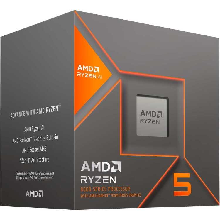 AMD Ryzen 5 8600G, 4,3 GHz (5,0 GHz Turbo Boost) processor Unlocked