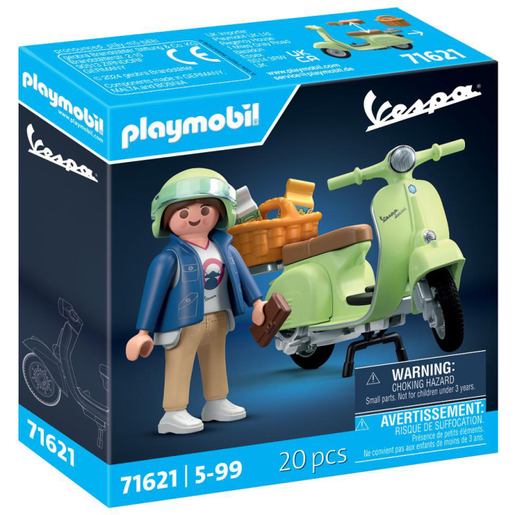 PLAYMOBIL Vespa - 1969 Vespa 150 Sprint Veloce, lichtgroen constructiespeelgoed 71621
