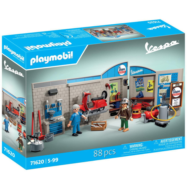 PLAYMOBIL Vespa - 60s Werkplaats met Vespa constructiespeelgoed 71620