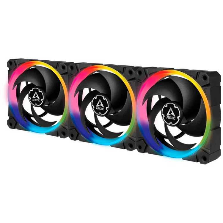 ARCTIC BioniX P120 A-RGB case fan 3 stuks incl. controller en afstandsbediening