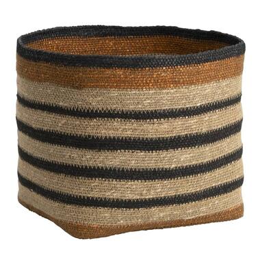 Mand Bob - naturel - zeegras - 25xØ25 cm - Leen Bakker
