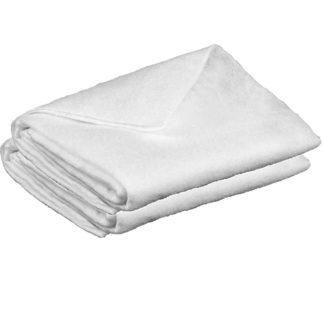 Sneeuwdekens/sneeuwtapijt - 2x stuks - wit - 100 x 100 cm - polyester -