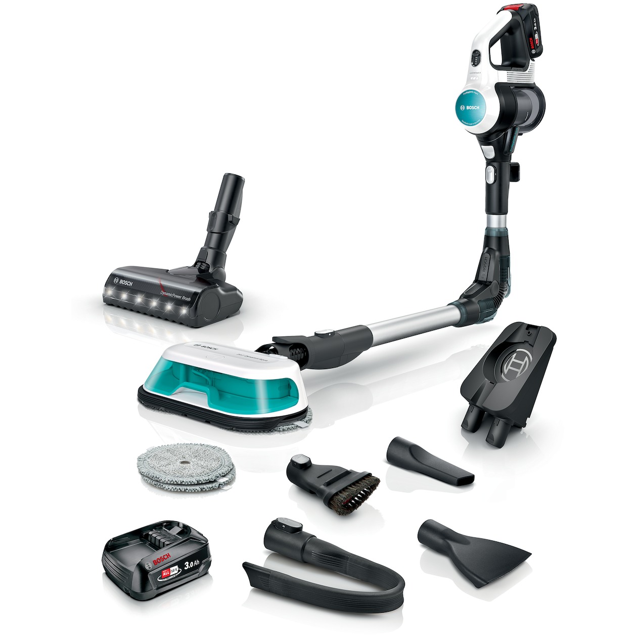 Bosch BCS712HYG5 Steelstofzuiger zonder zak Wit
