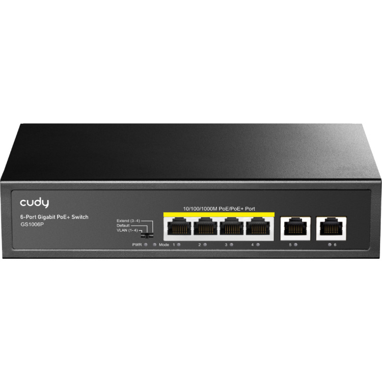 Cudy 6-Port Gigabit PoE+ Switch switch
